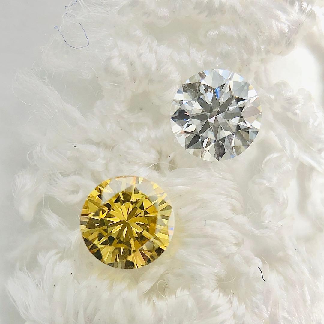 0.140ct F.D. Orangy Yellow VS-2 イエローダイヤ