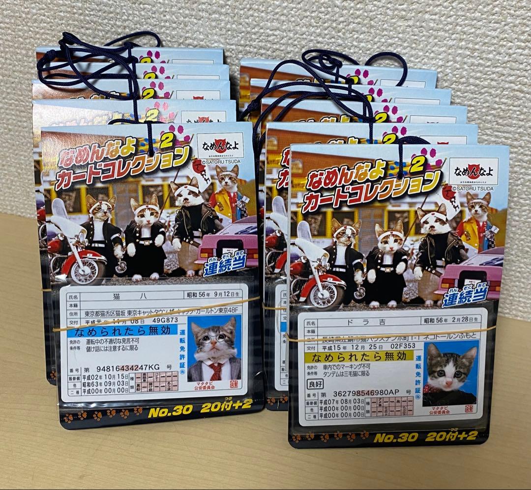 なめんなよ カードコレクション2 なめ猫 カード 22枚付き×10セット 未