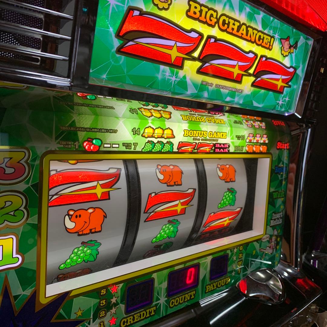 アイムジャグラーEX-KTクリスタルパネル緑実機 パチスロ実機 ニュー