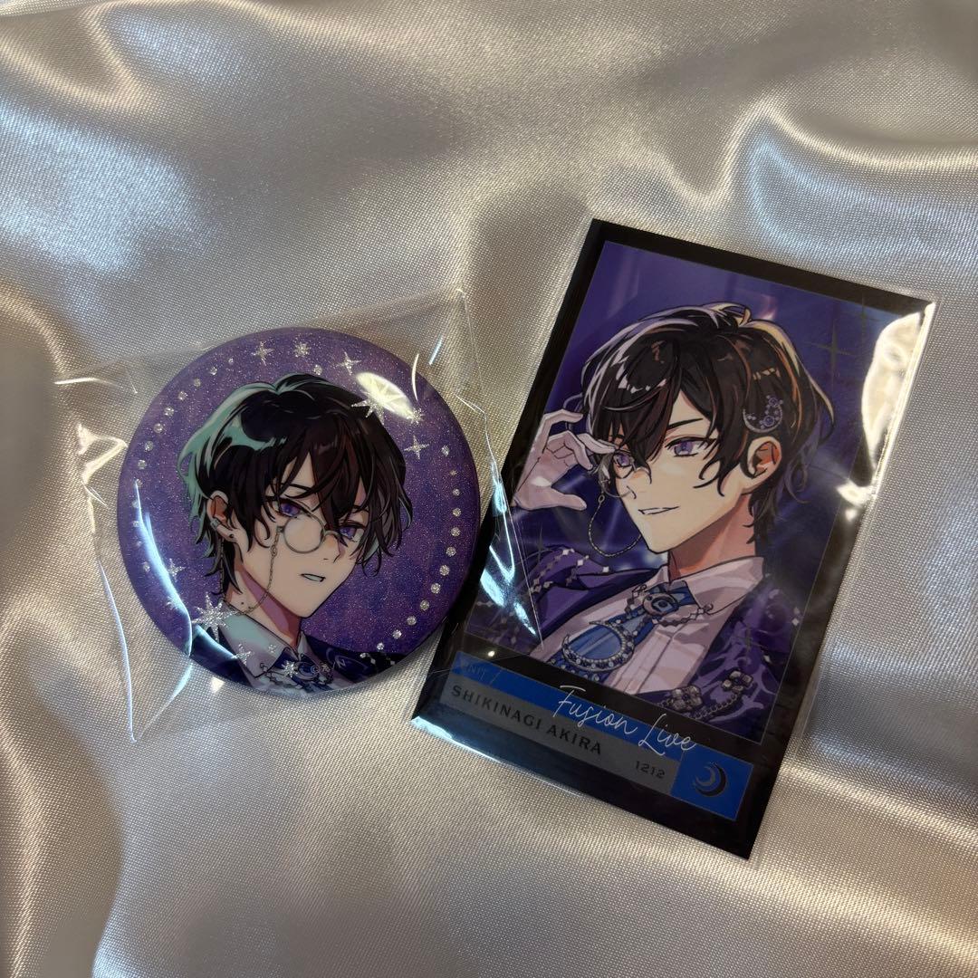にじさんじ 四季凪アキラ IMPACT 月組 キラキラ缶バッジ チェキ セット