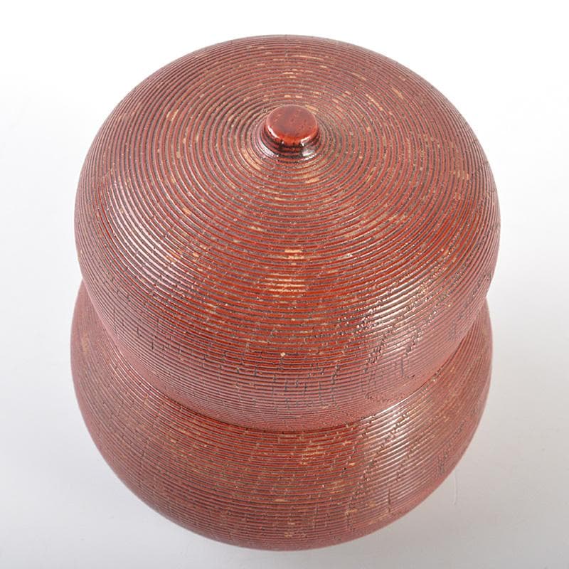 茶道具　越前塗　糸目　七宝蒔絵　瓢茶器　共箱　V　R6794