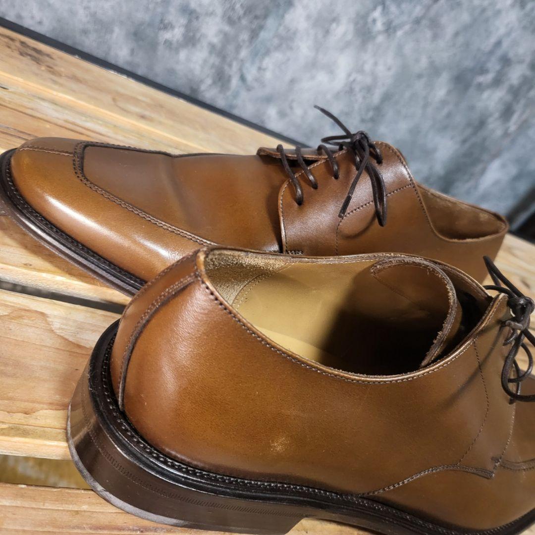 フェラガモ レザー ドレスシューズ 茶 7 2E 本革