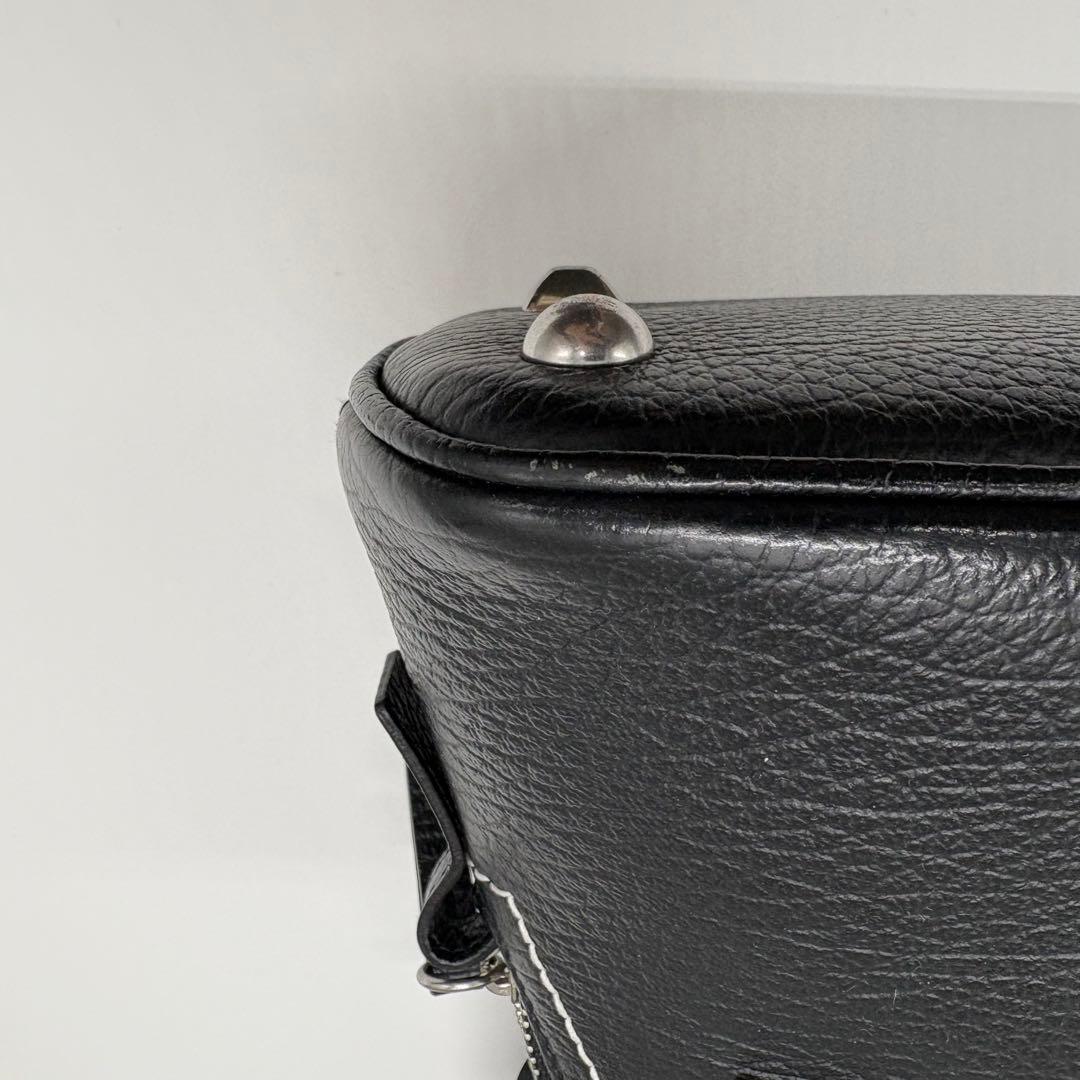 メゾンマルジェラ 5AC 2way ショルダーバッグ ハンドバック ブラック 黒