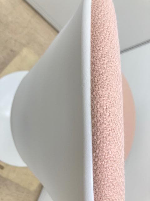 【P1】sakaya 患者用チェア 布張り 背付 円盤脚 座面回転