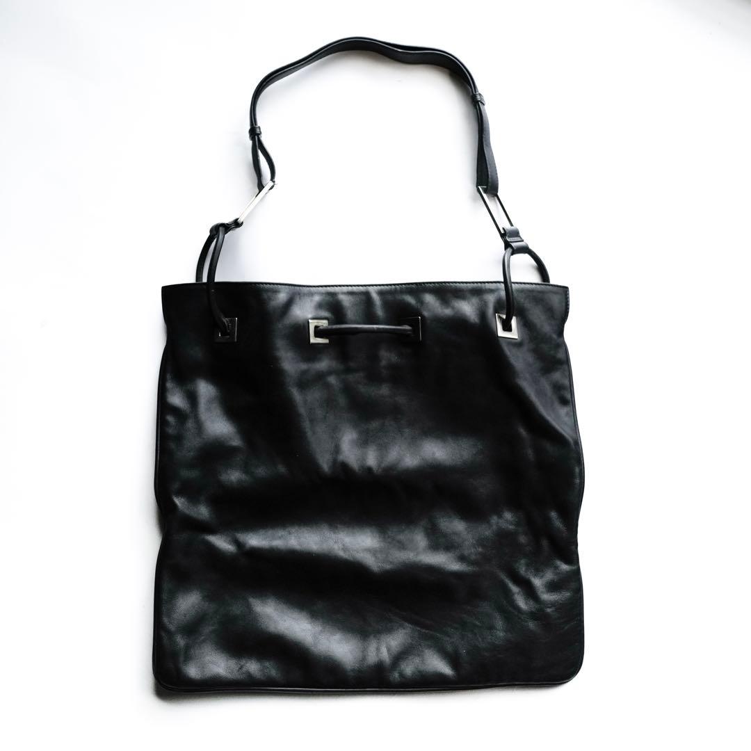 GUCCI TomFord Black Leather Shoulder Bag
