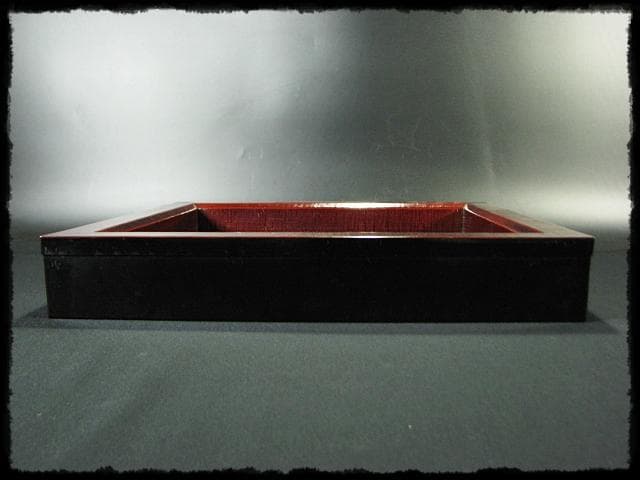 惺斎好 多田 桂寛 炉縁 溜塗 布目 布摺 布張 表千家 茶道具 f243