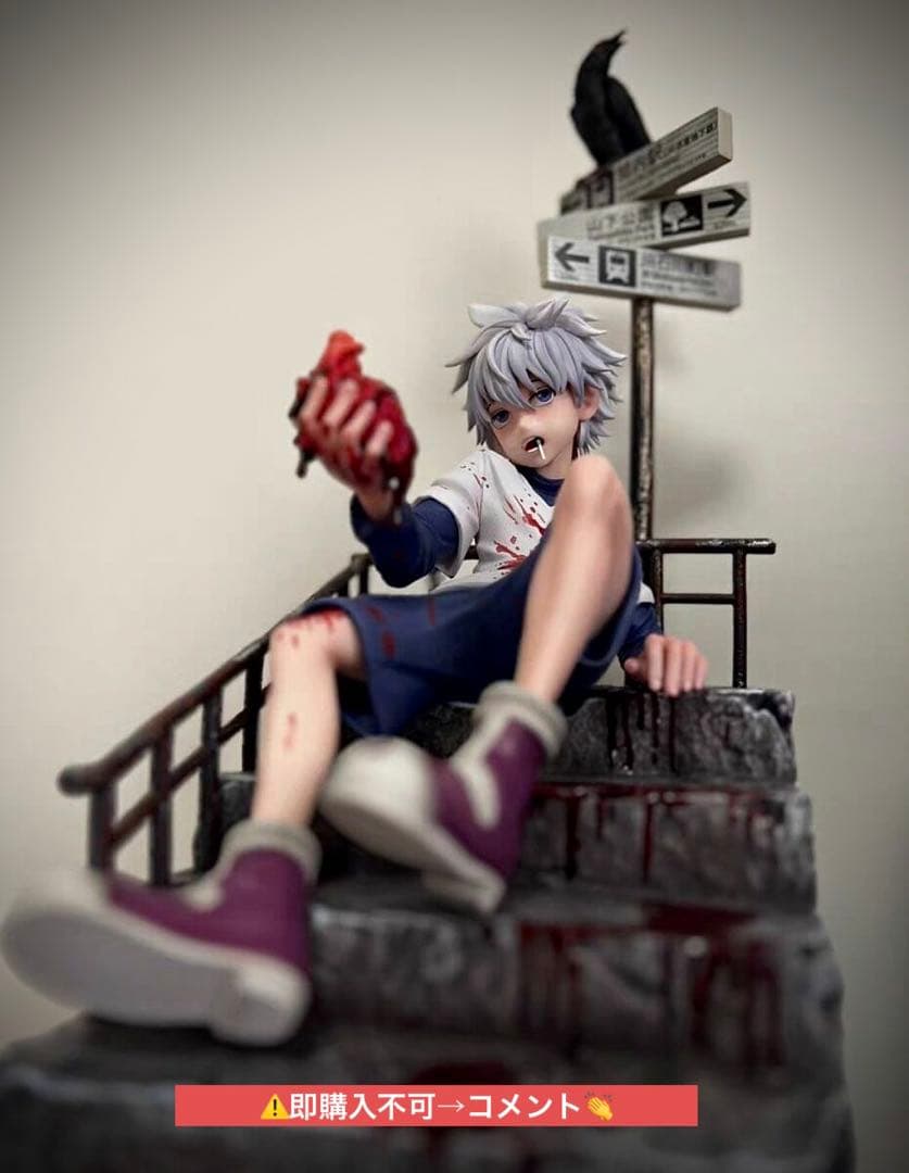 hunter×hunterキルア＝ゾルディック ガレージキット ガレキスタチュー