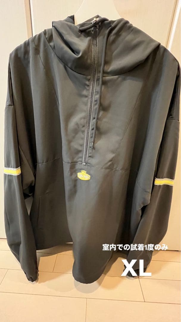 KING GNU LOGO ANORAK JACKET BLACK