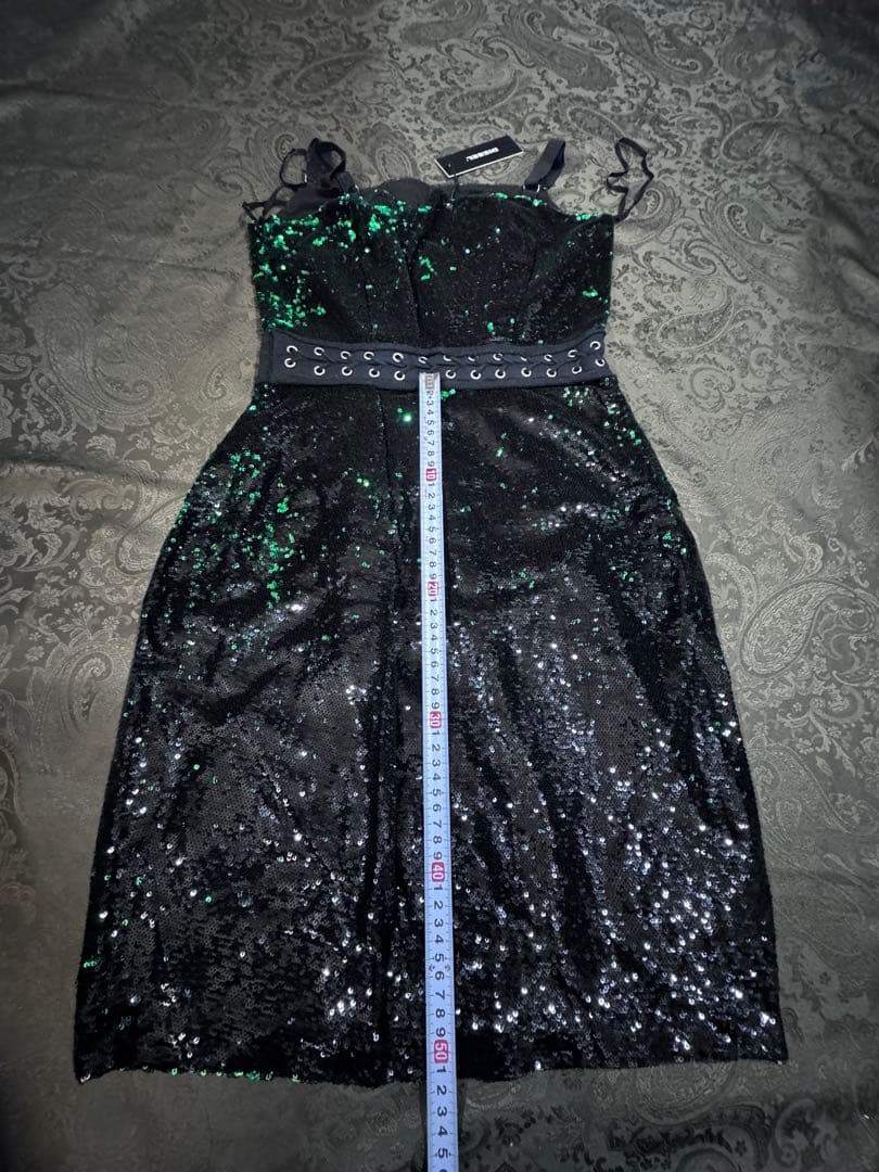 お値下げ中【新品未使用タグ付き】DIESEL総スパンコール ドレス／ワンピース