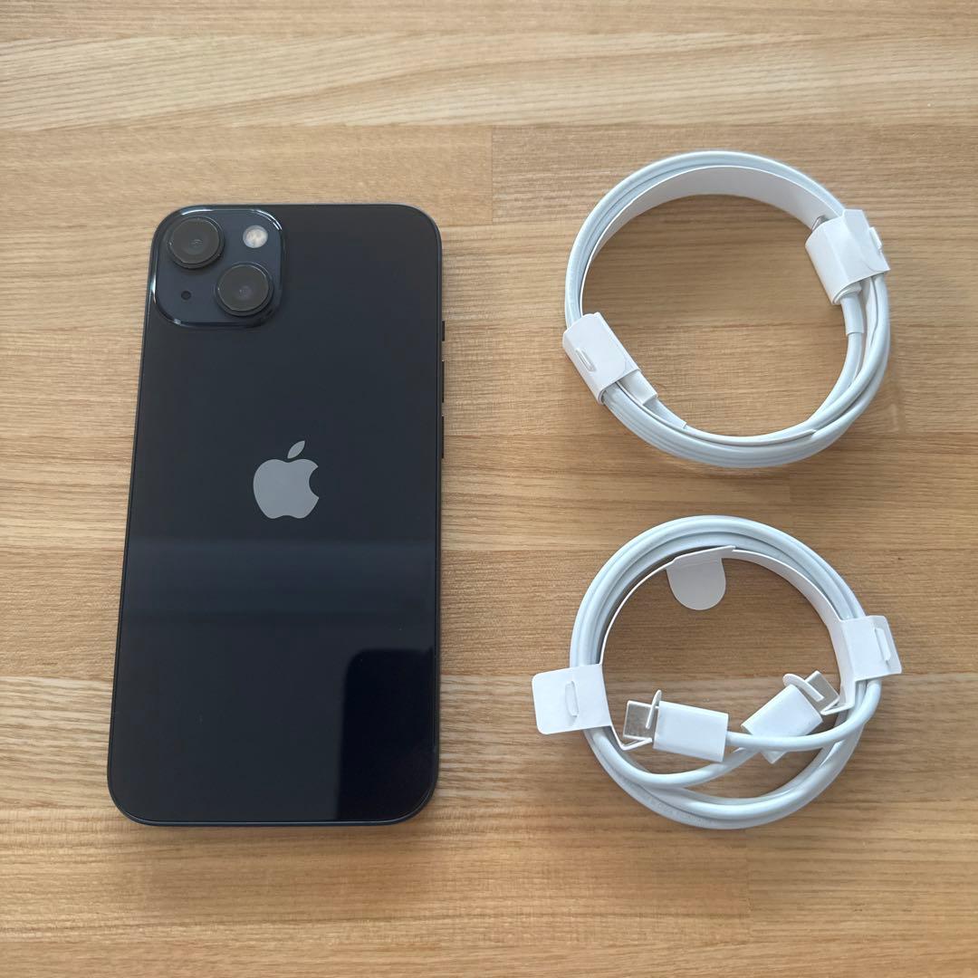 iPhone 13 128GBミッドナイト 本体＋純正充電器ケーブル