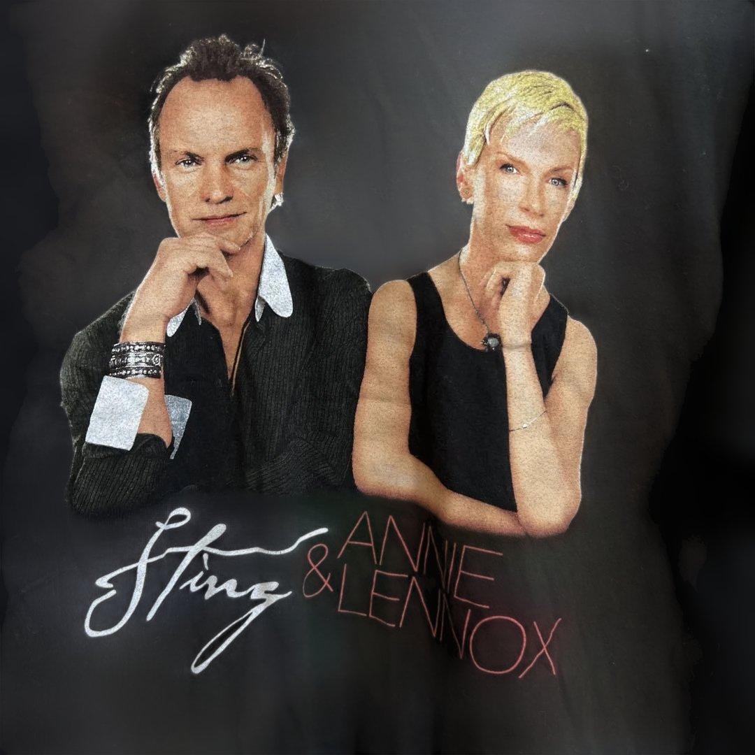 Sting & Annie Lennox Tシャツ 2001年製 M 黒 - メルカリ