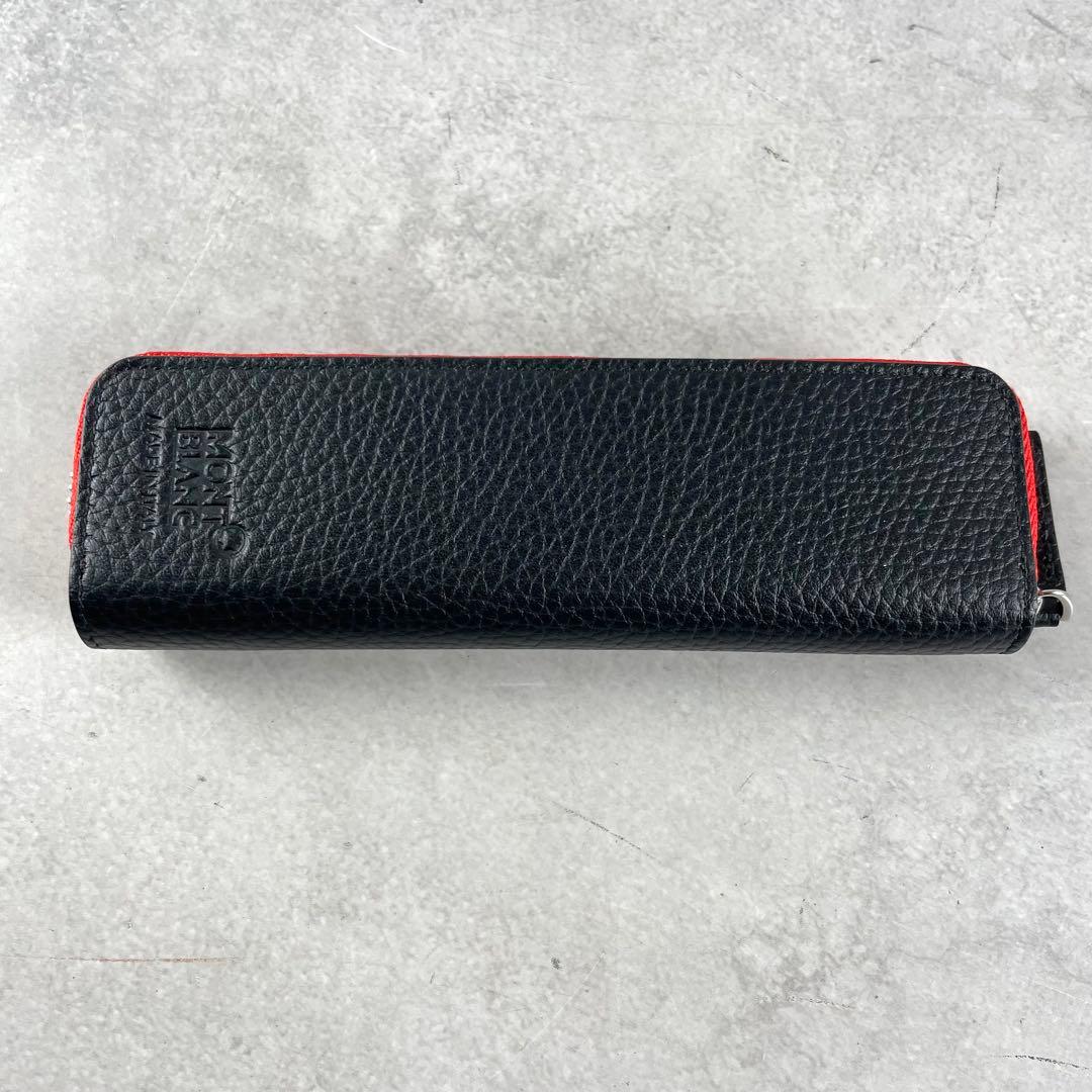 極美品✨ モンブラン ペンケース ファスナー ジップ レザー ブラック