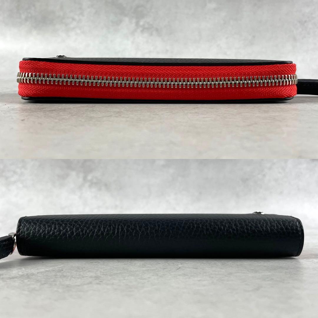 極美品✨ モンブラン ペンケース ファスナー ジップ レザー ブラック×レッド