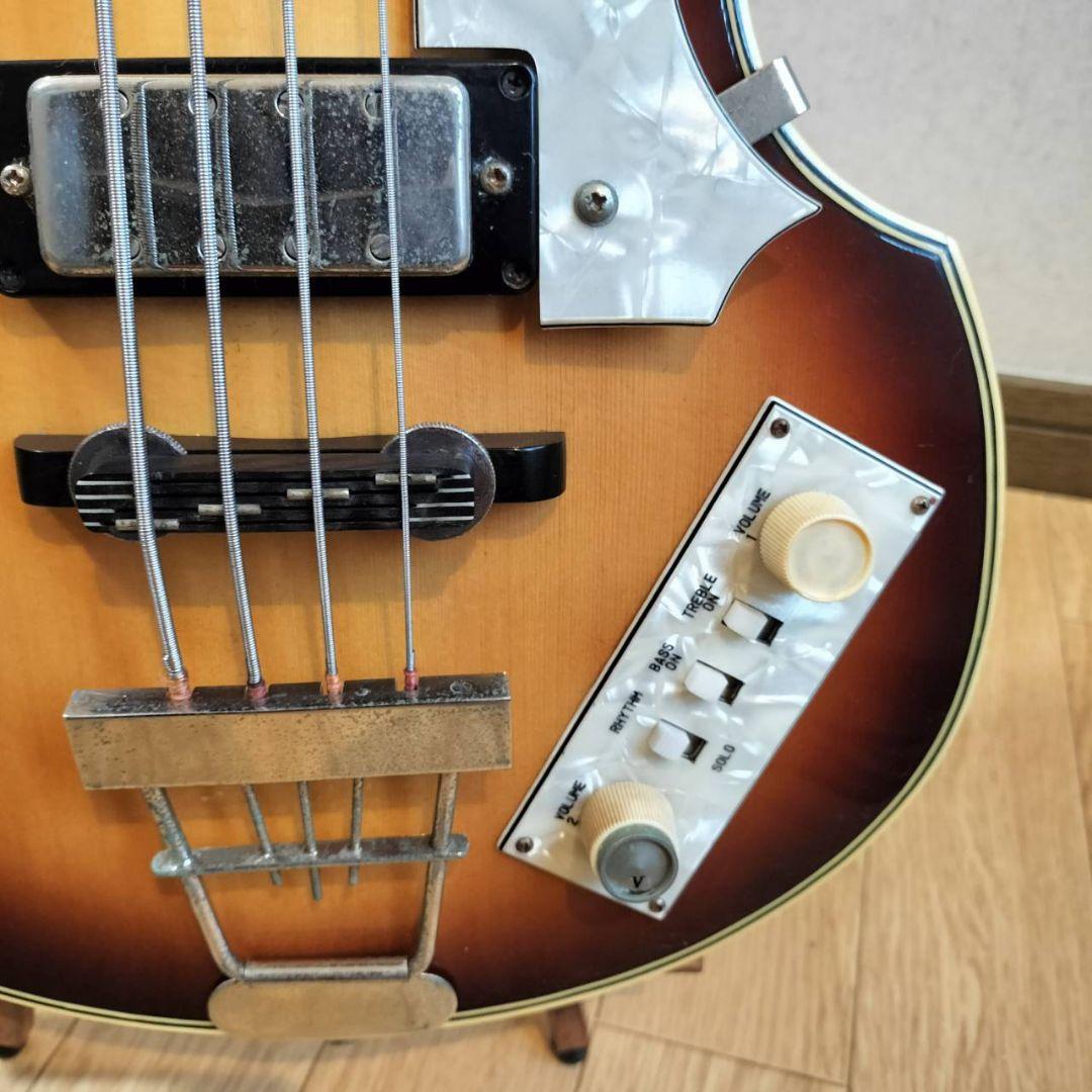 グレコストラップ＆ケース付/Grecoバイオリンベース/1981年製