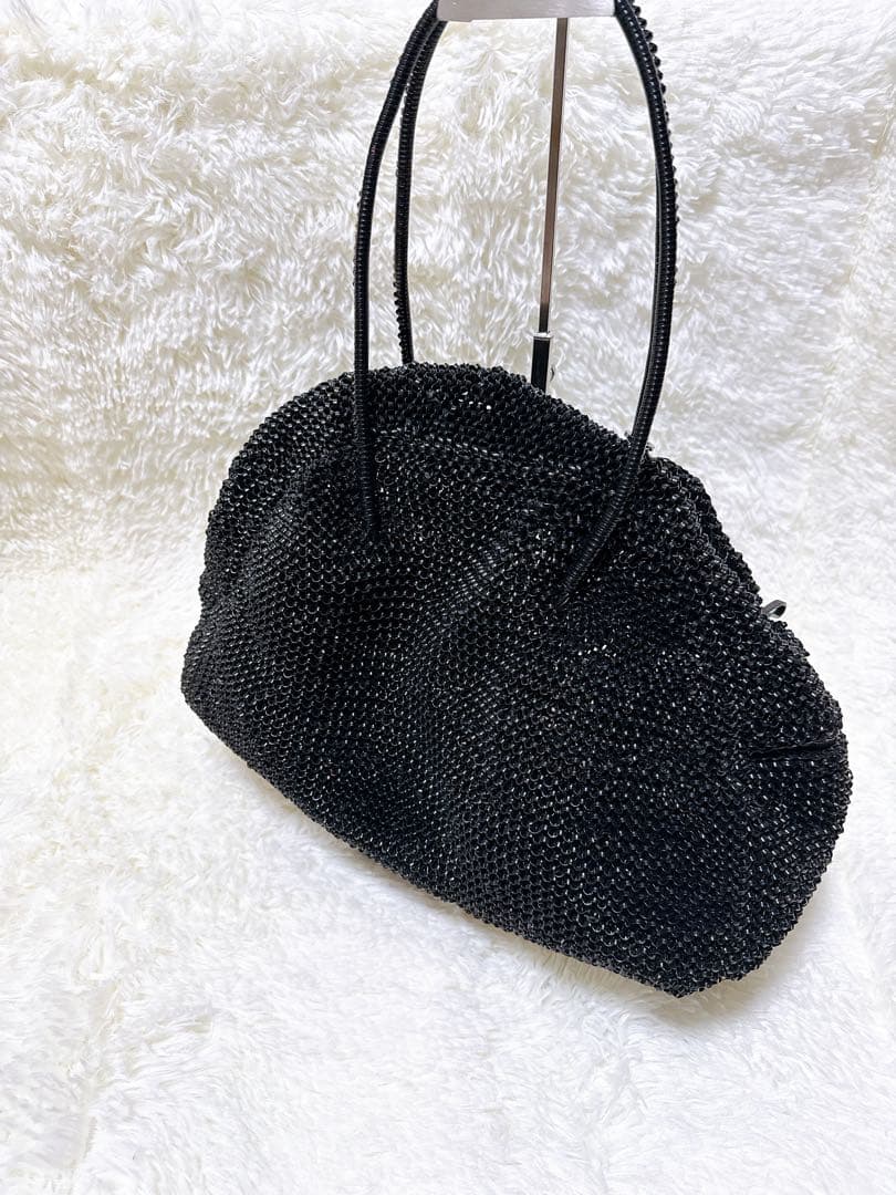 アンテプリマ ANTEPRIMA スカル ビジュー ワイヤーバッグ ブラック