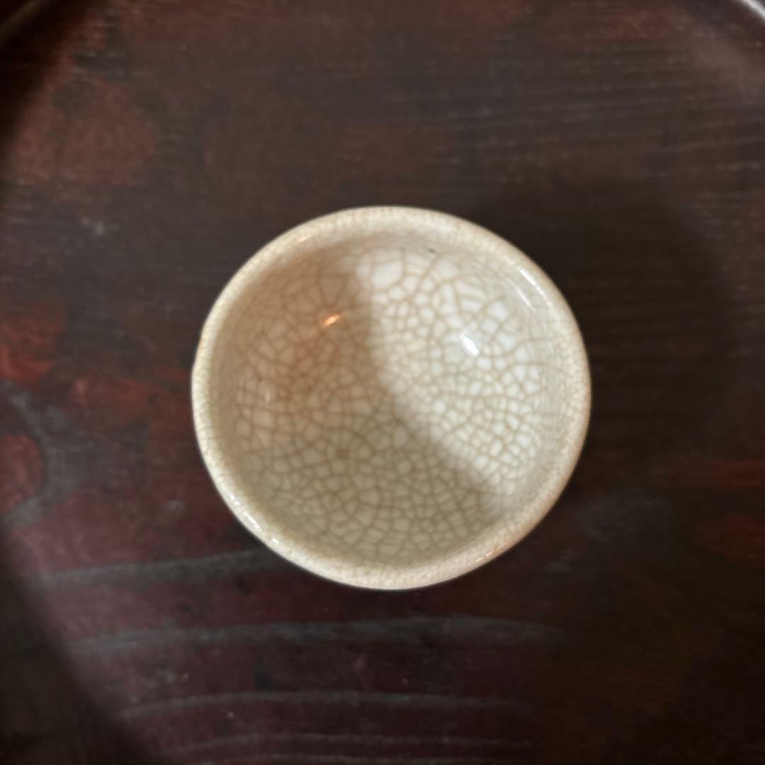 李朝　白磁ぐい呑み　盃　猪口　古伊万里　平佐　江戸時代　骨董　秦秀雄　白洲正子