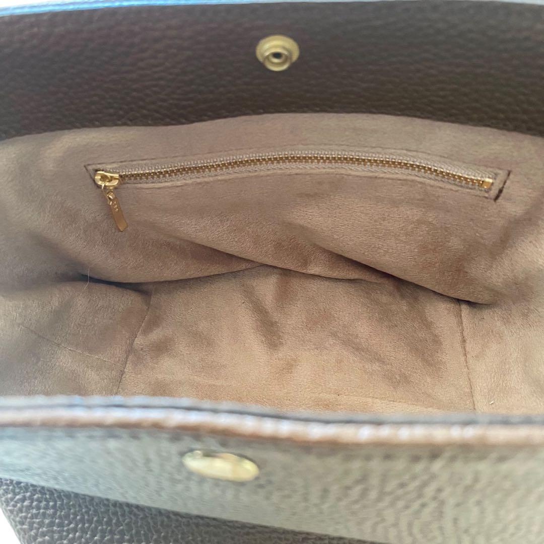 CH!III チーバッグ【美品】シュリンクレザー バスケット ブラウン