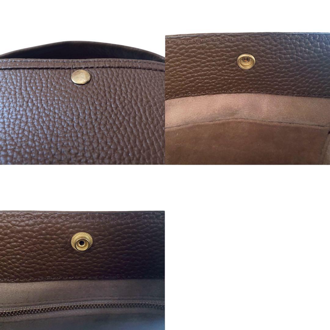 CH!III チーバッグ【美品】シュリンクレザー バスケット ブラウン