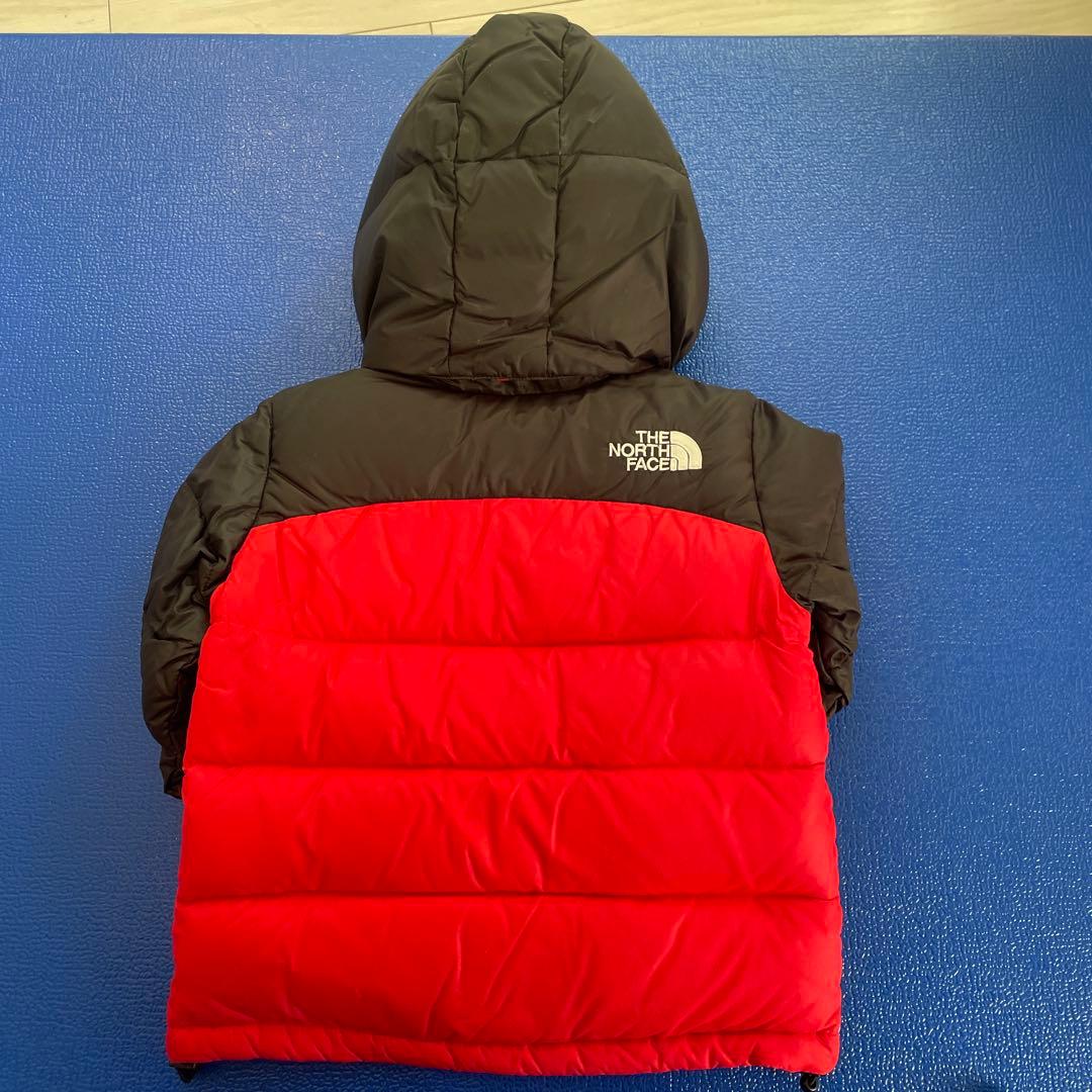 THE NORTH FACE キッズダウンジャケット 黒/赤