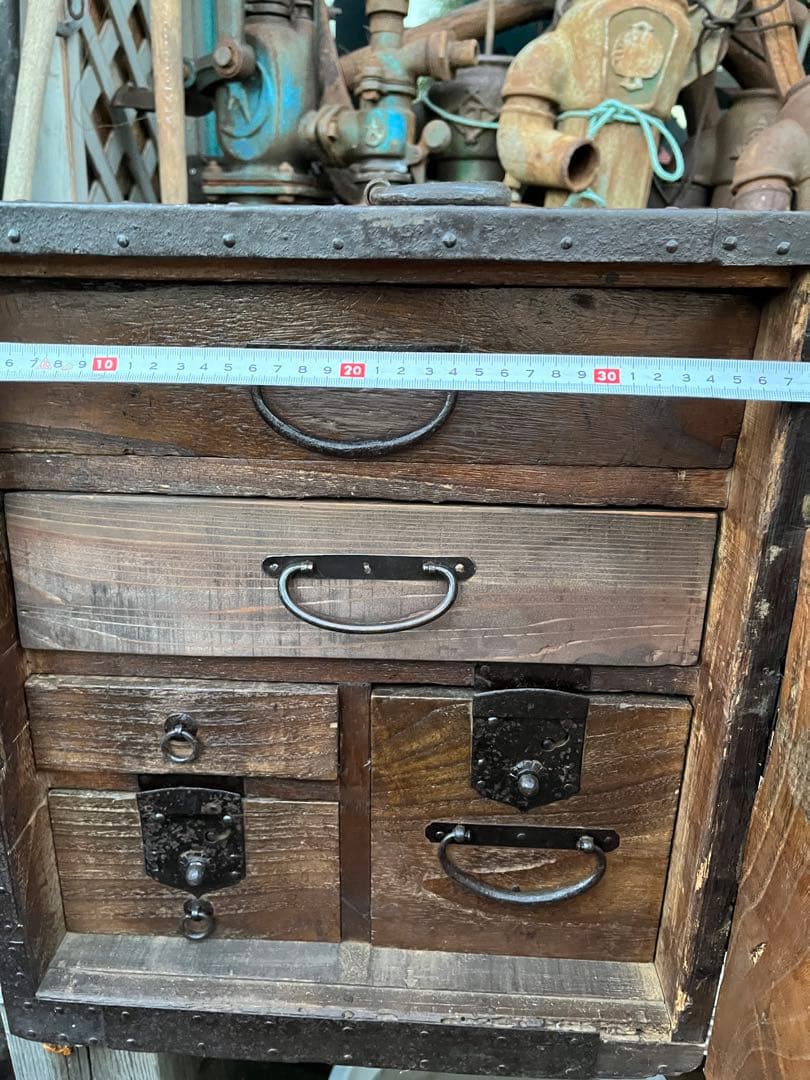 レトロ舟金庫、舟金庫、レトロ金庫、木製金庫、昭和レトロ金庫、舟箪笥