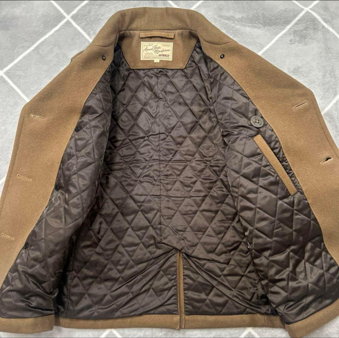 ☆極美品☆】ウルトラレア AVIREX レザーコートMカーキ 紳士の極上品