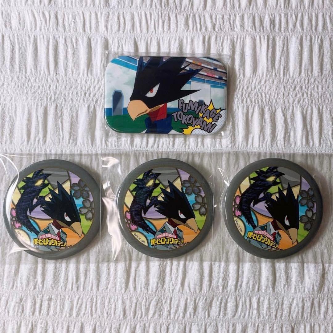 僕のヒーローアカデミア 常闇踏陰 缶バッジ 4点セット - メルカリ