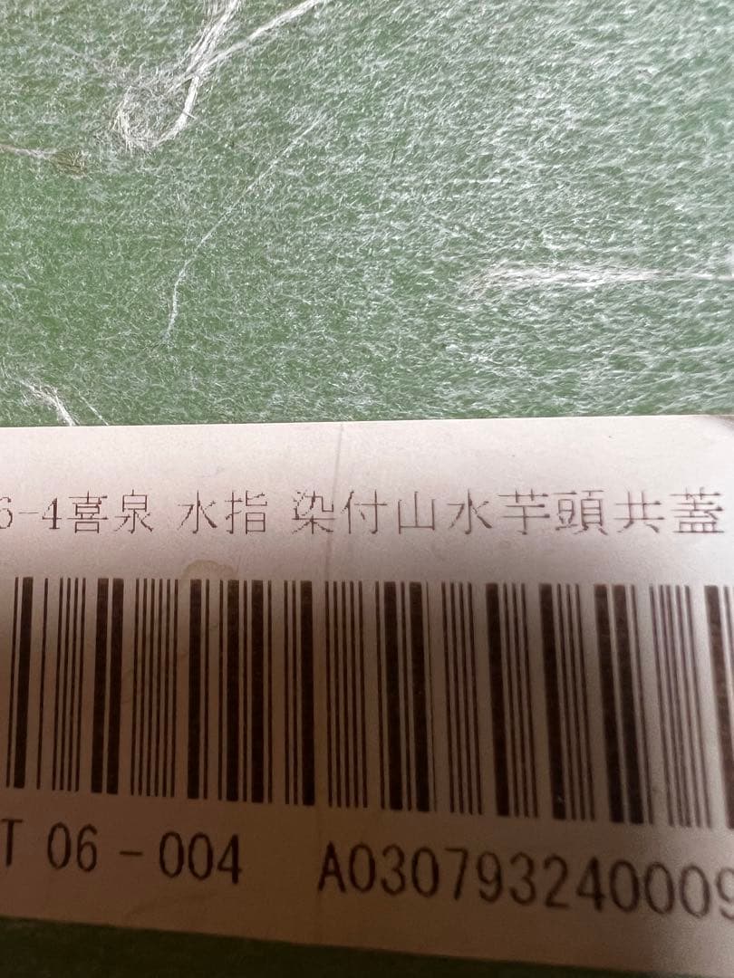 喜泉 橋本喜泉 茶道具 水指 染付 山水 芋頭 箱有り