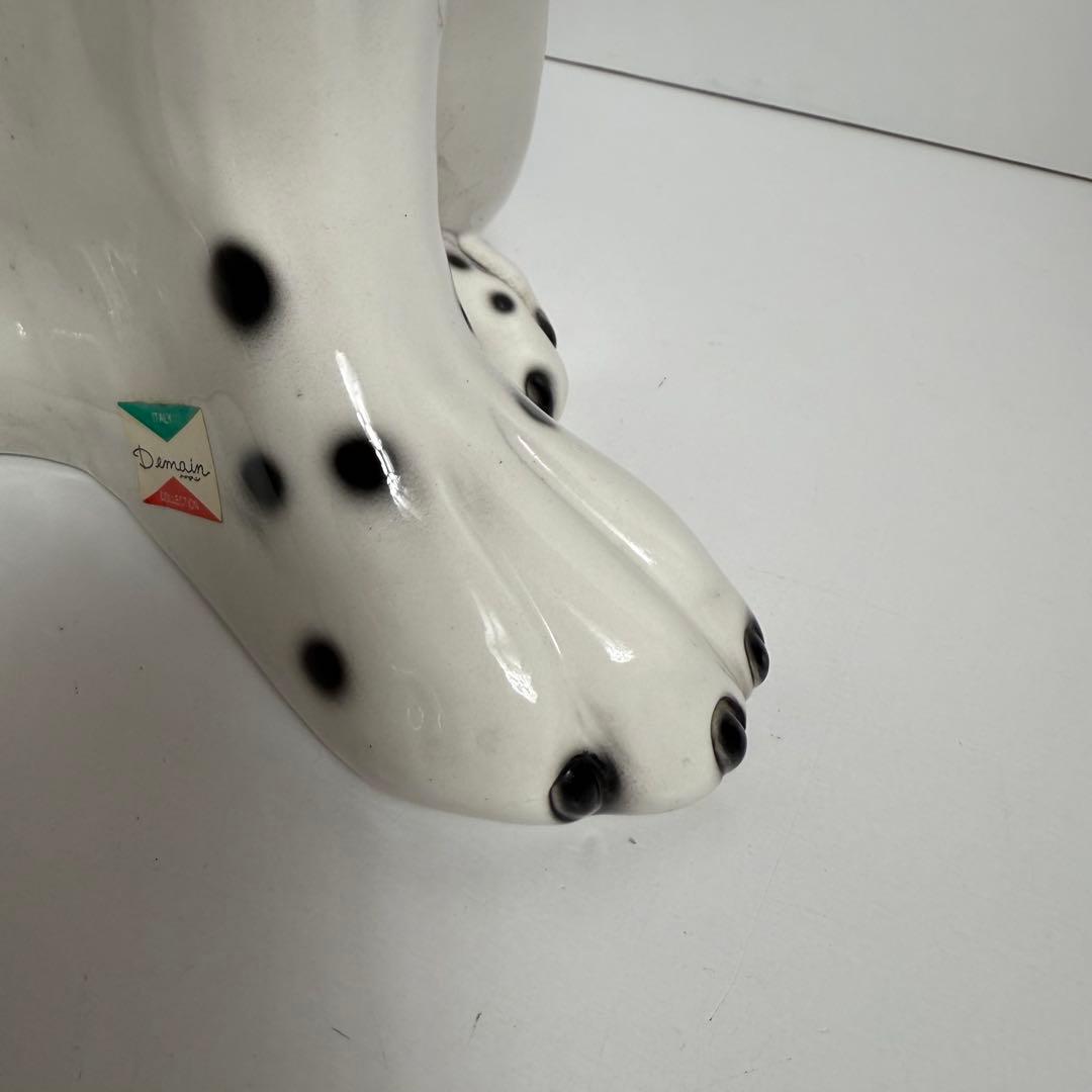 ダルメシアン 特大87cm イタリア製 Demain 陶器製 オブジェ 置物