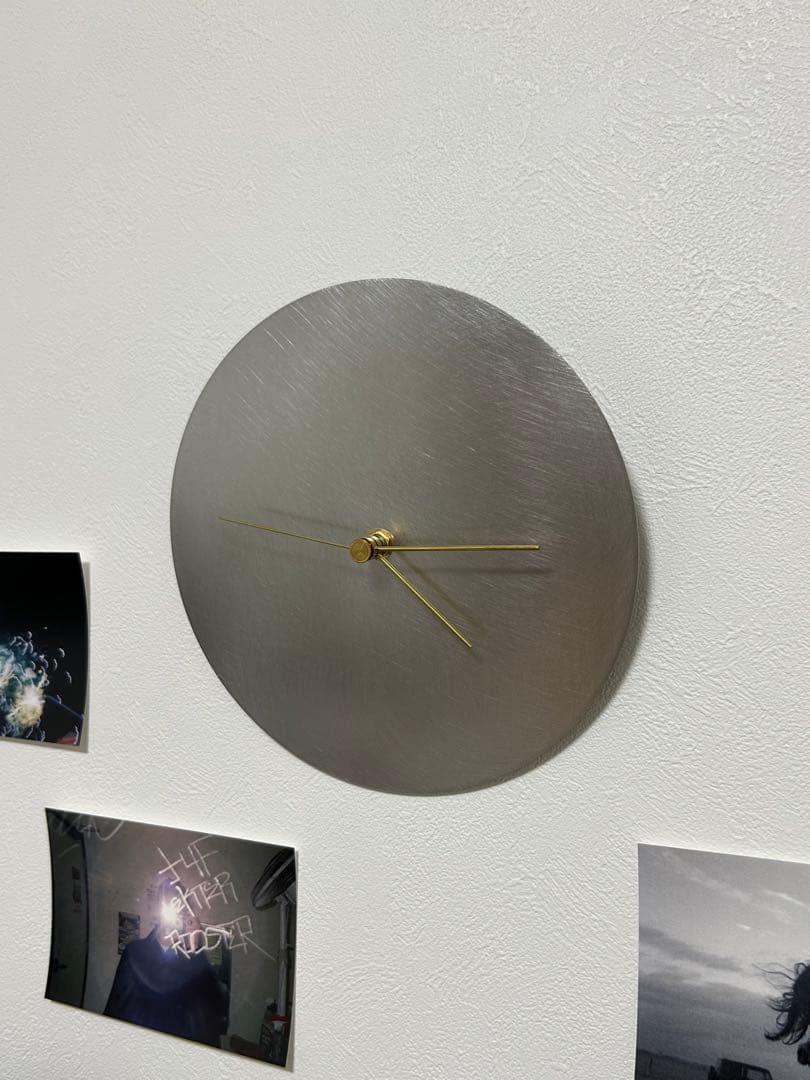 【値下げ】KUMIJI 壁掛け時計 ステンレス