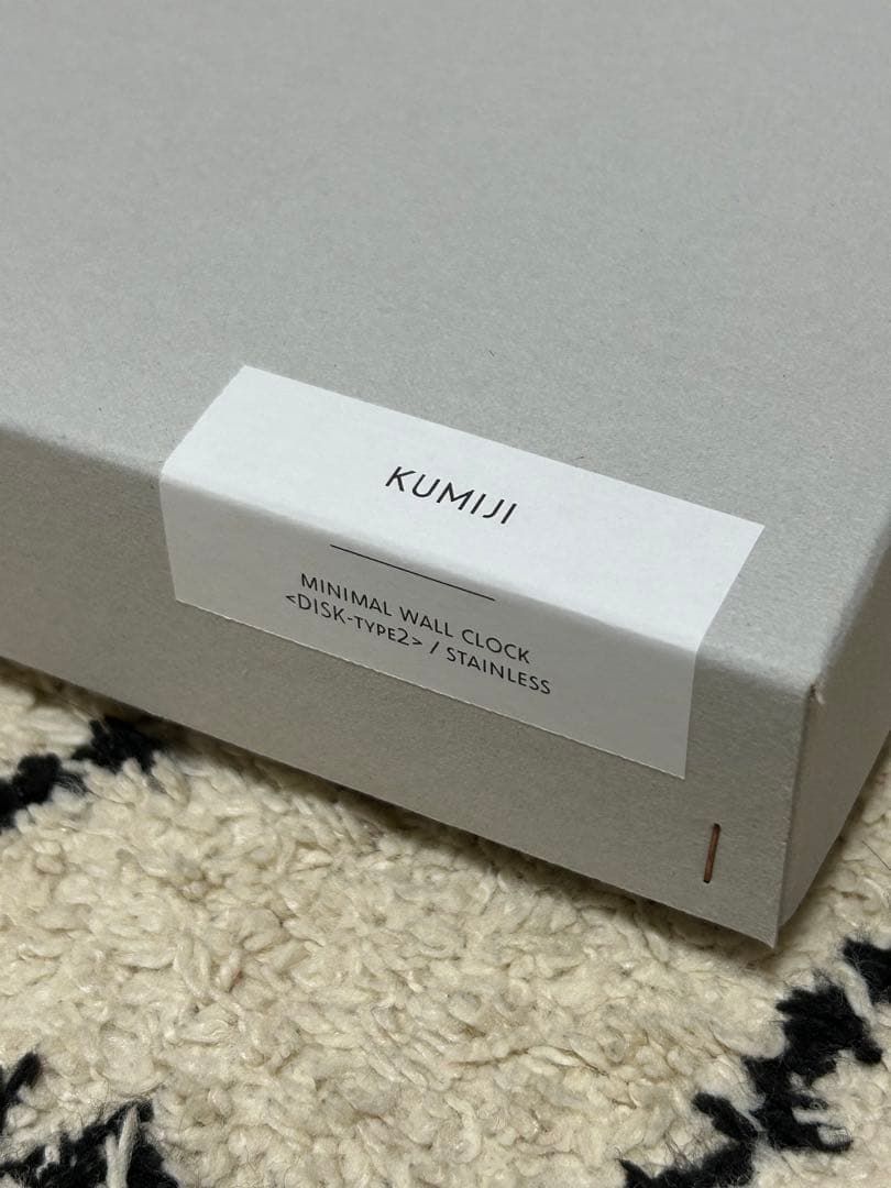 【値下げ】KUMIJI 壁掛け時計 ステンレス