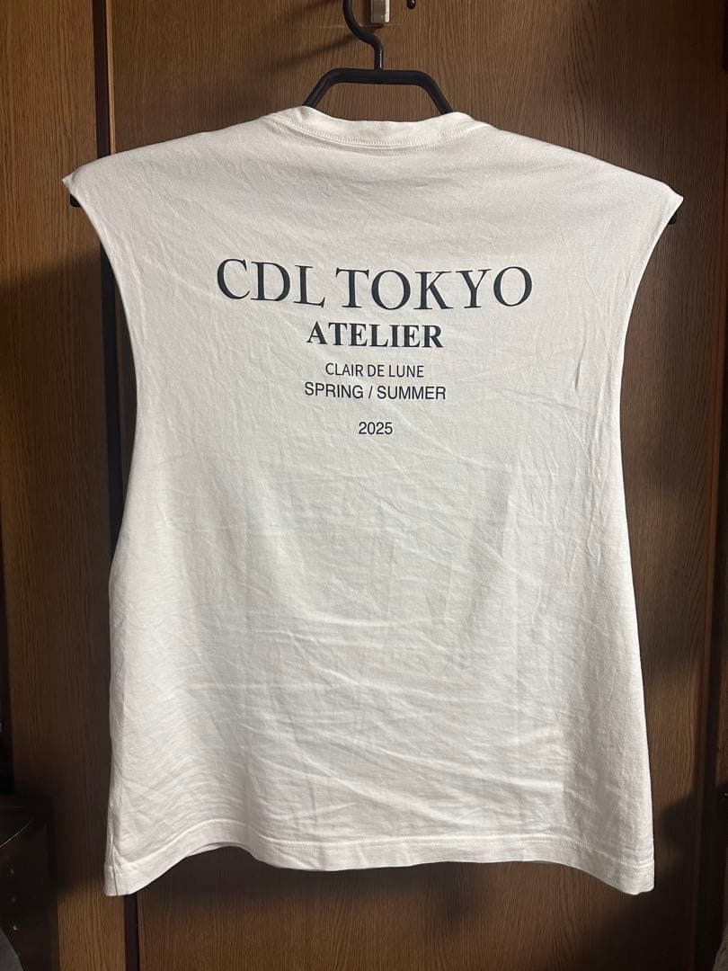 CDL TOKYO タンクトップ ホワイト 2025 カットオフ ノースリーブ