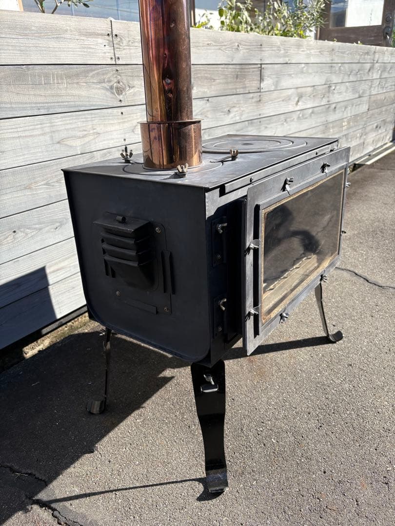 ※専用品　ロマンチカル薪ストーブ　脚長さん付き　収納ケース付き　新保製作所