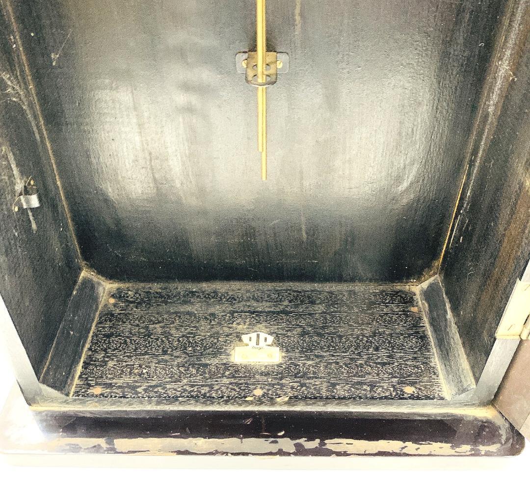 【希少 稼働品】meiji 明治 30DAY 大型 掛時計ゼンマイ式 昭和レトロ