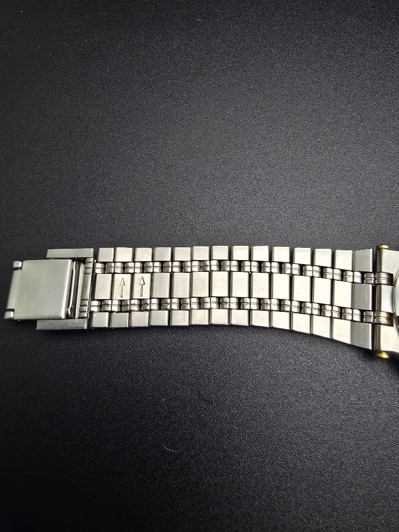 稼働品 OH済 GUCCI グッチ 9000M 腕時計 シルバーゴールド メンズ