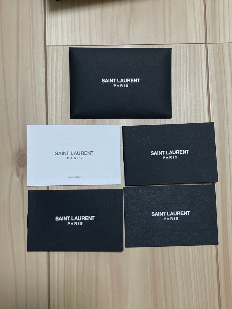SAINT LAURENT ブルー 二つ折り財布