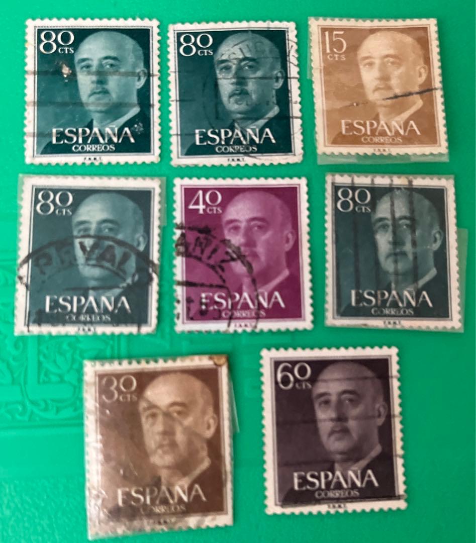 スペイン ESPANA使用済み切手セット 美術品・アンティーク・コレクション