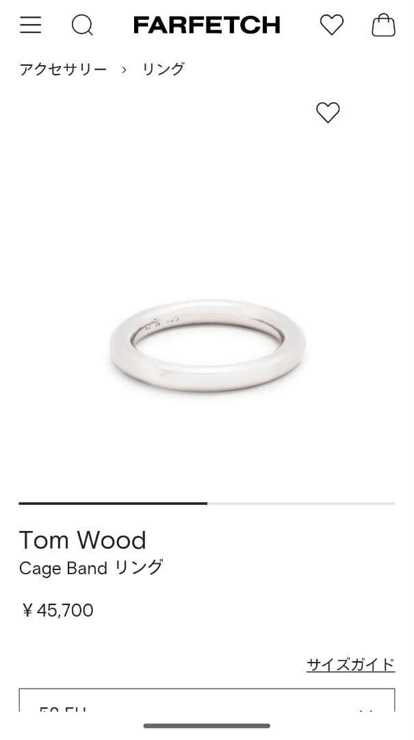 アクセサリー Tom Wood Cage Band Rind g50