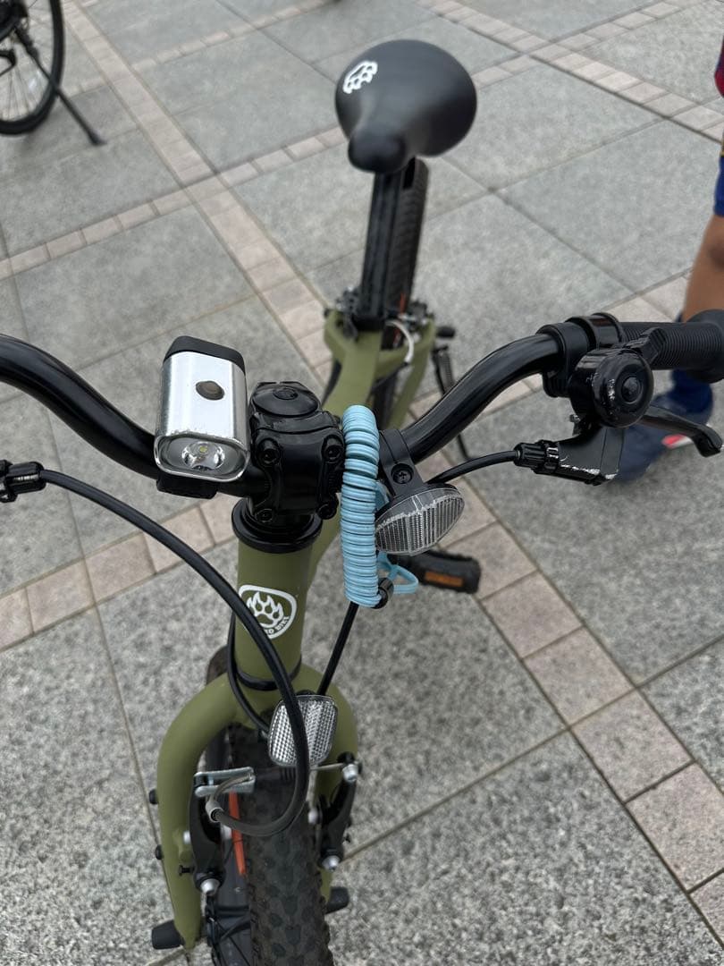 18インチ カーキグリーン 子供用自転車　YAMANEKO BIKE(鍵付)