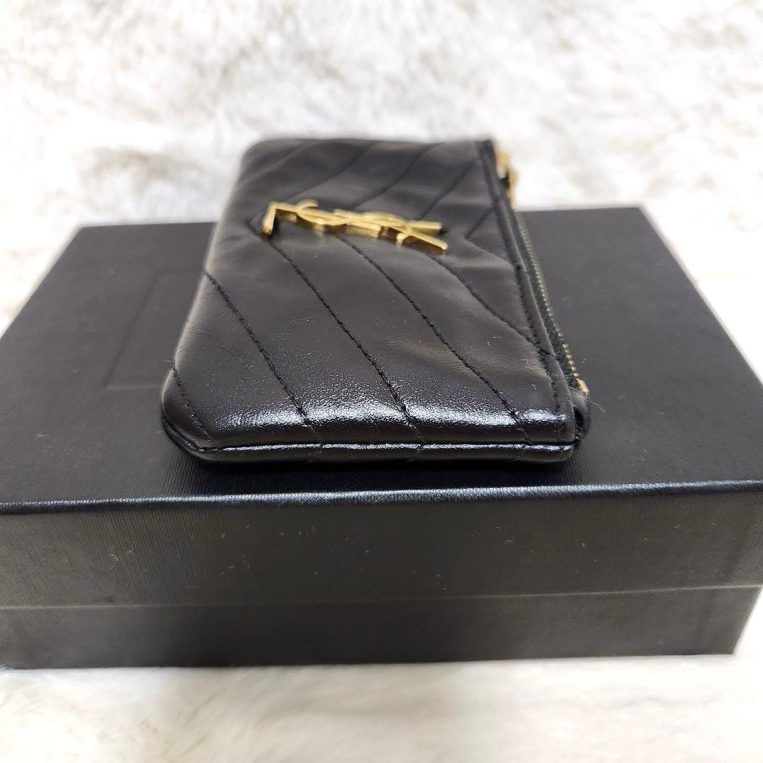 ✨美品✨サンローラン　ケース　小銭入れ　キーリング　カサンドラ　ブラック