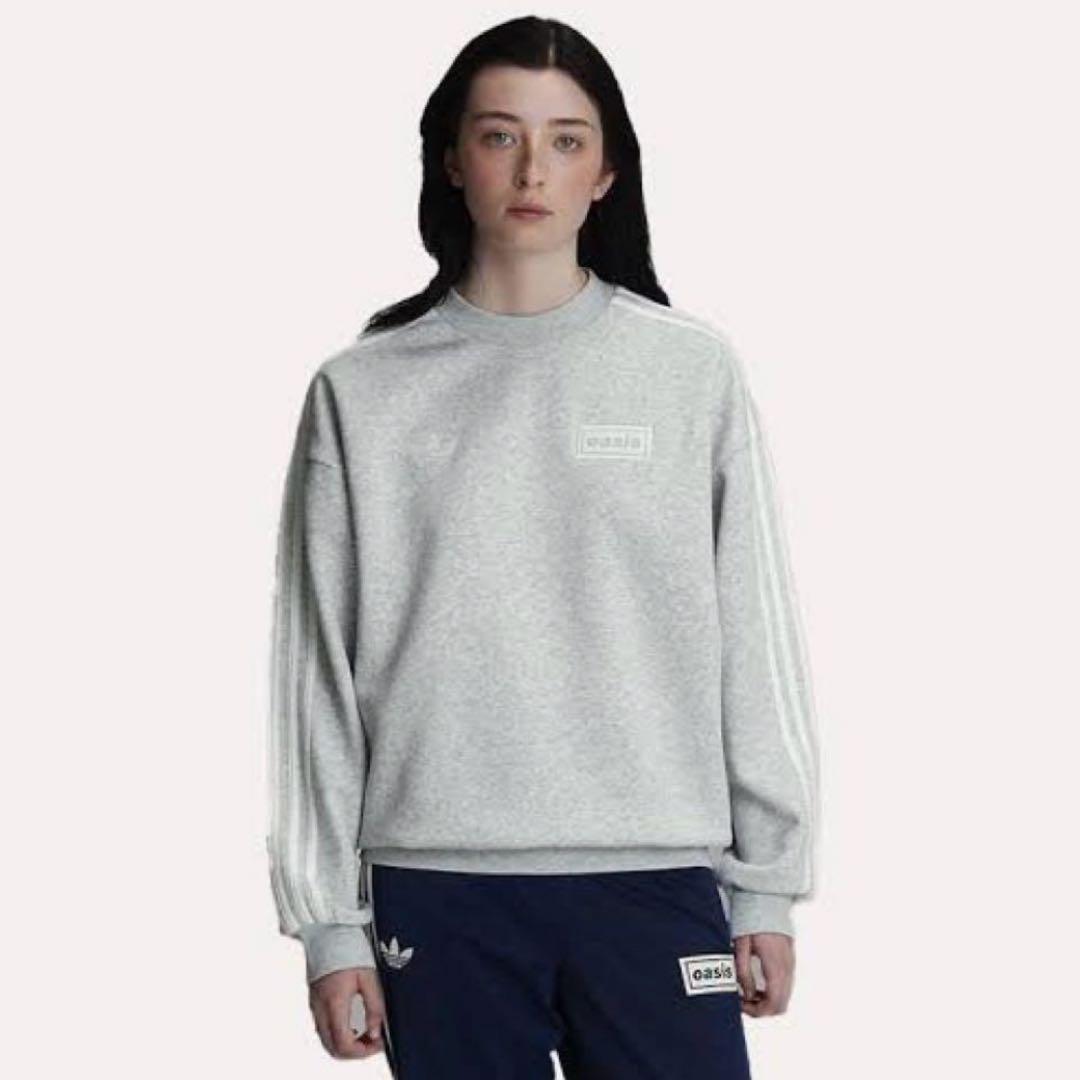 oasis adidas スウェット グレーM 新品・未使用 - メルカリ