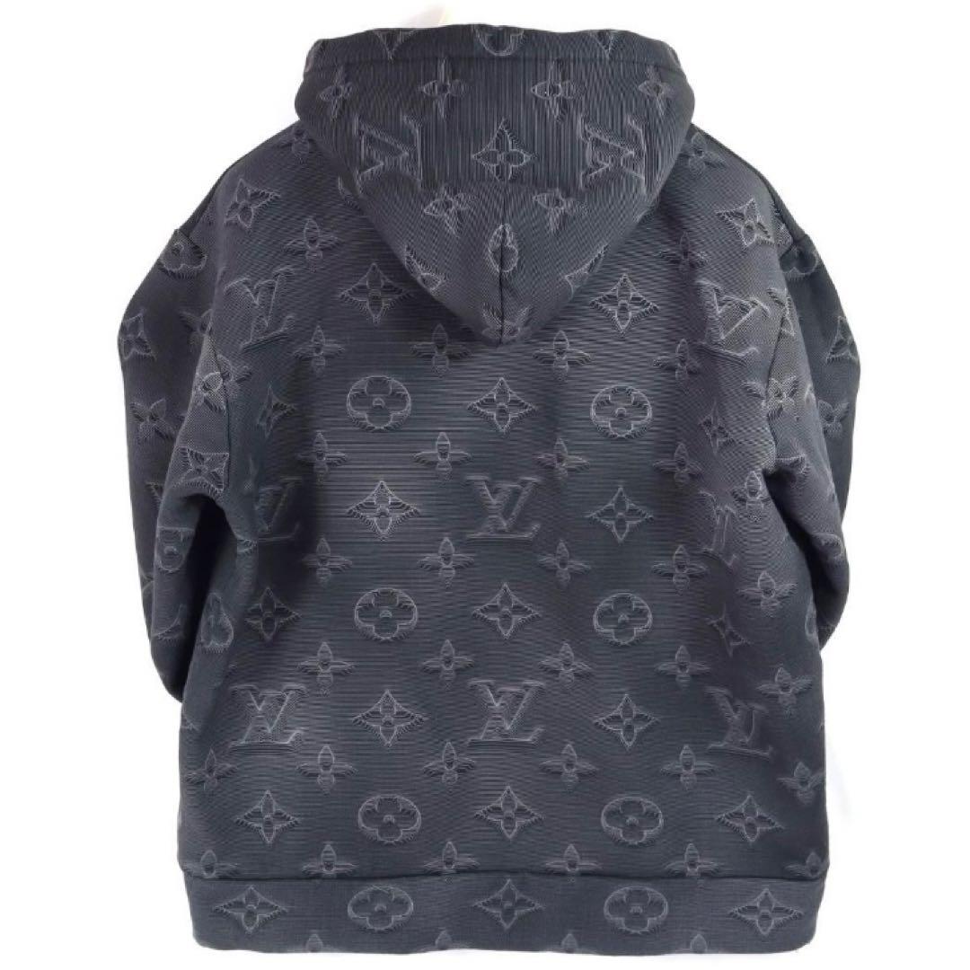 ふるやん‼️ ルイヴィトン立体3Dモノグラムプルオーバーパーカー スウェット