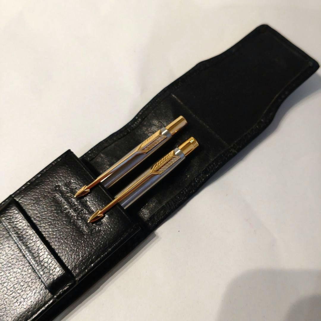 激レア当時モノ！PARKER ペンセット＋2本差ペンケース