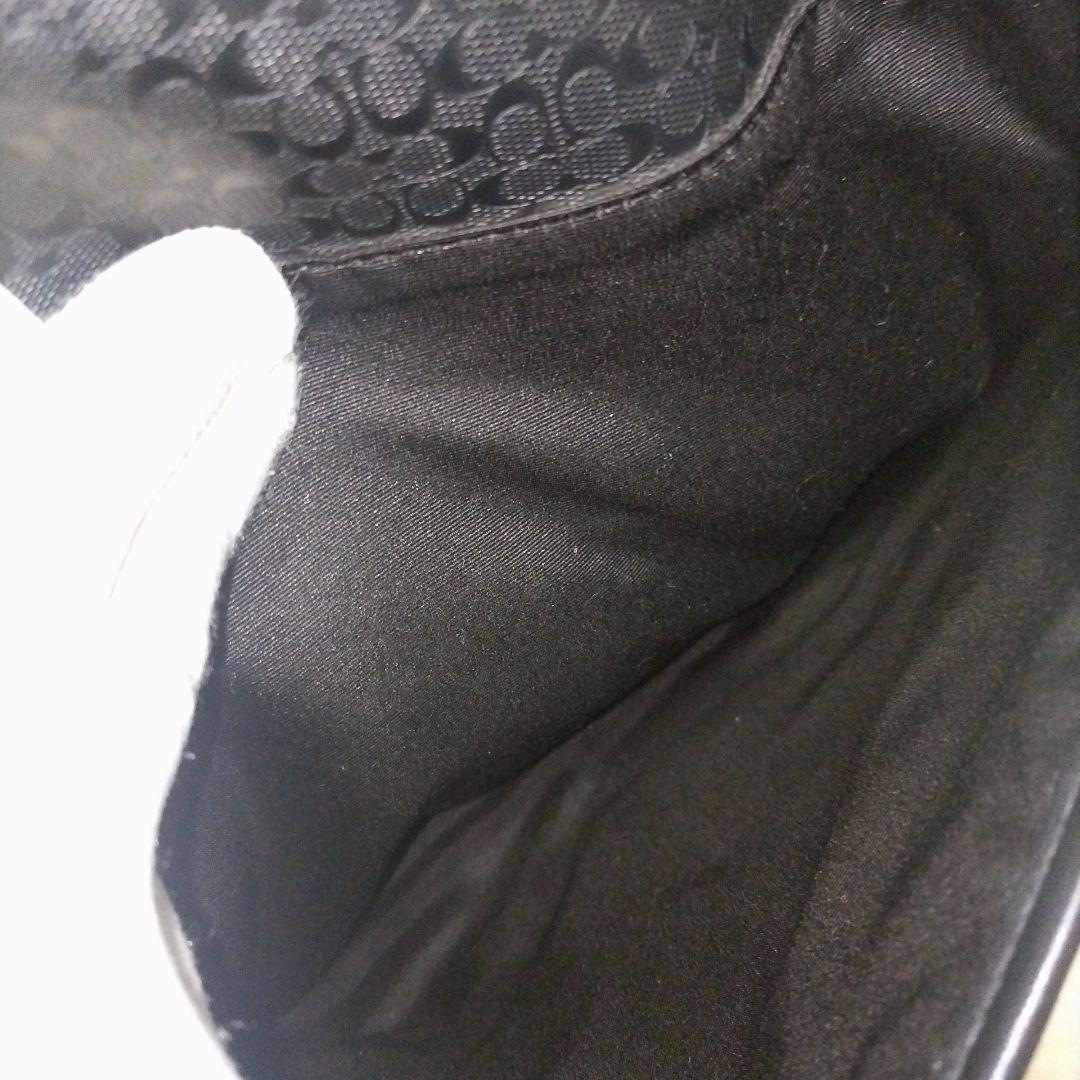 【美品】コーチ F70850 ヘリテージ シグネチャー 2way ビジネスバッグ