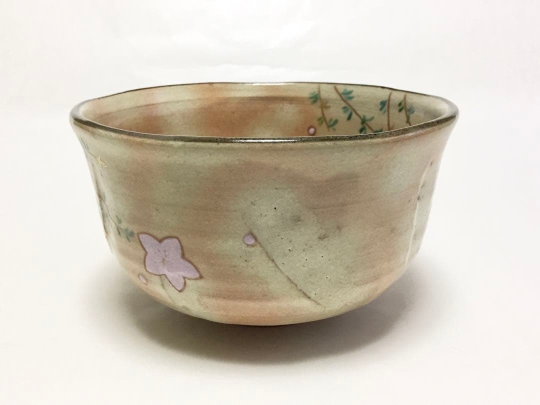 茶道具 古物品 茶碗 桃柳 勝龍寺窯 木箱入の通販はau PAY マーケット