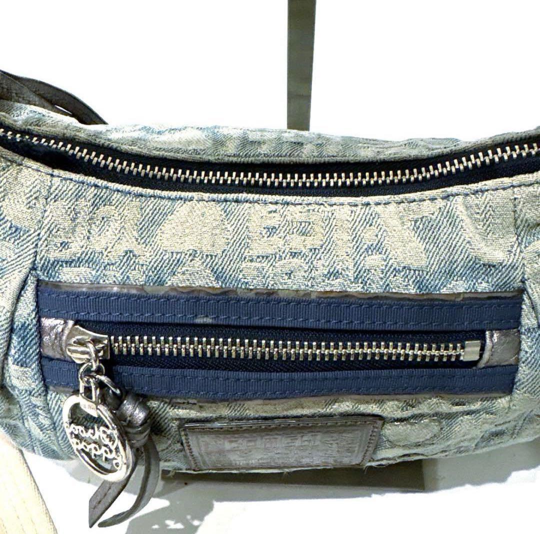 COACH コーチ ポピー デニム ワンショルダー ポーチ 肩掛け 2WAY
