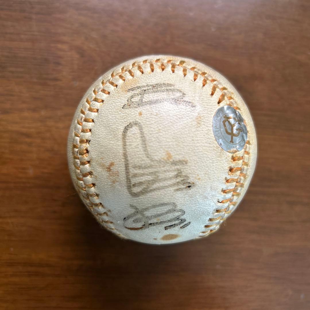 ゆ*ん様 読売ジャイアンツGIANTS練習球現役時代長嶋茂雄王貞治連名直筆