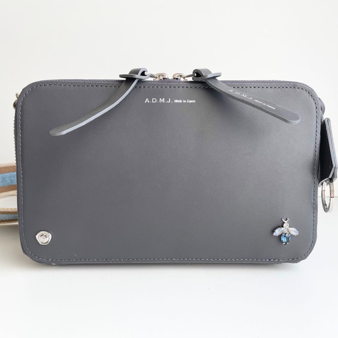 ADMJ ザ・ビー スクエアショルダー レザー スワロフスキー 新品 完売品