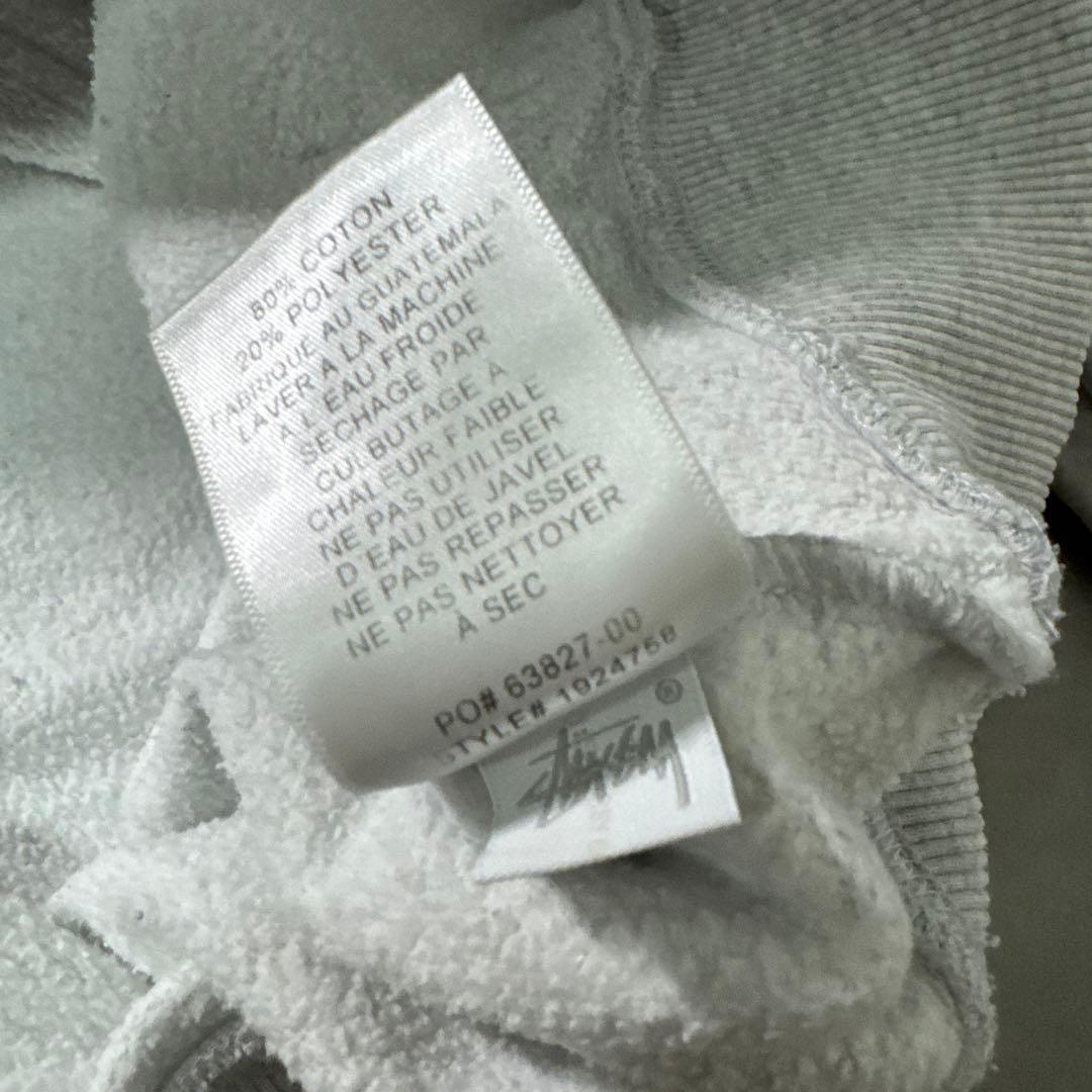 STUSSY 8ボール パーカー ステューシー フーディ 両面ロゴ グレー M