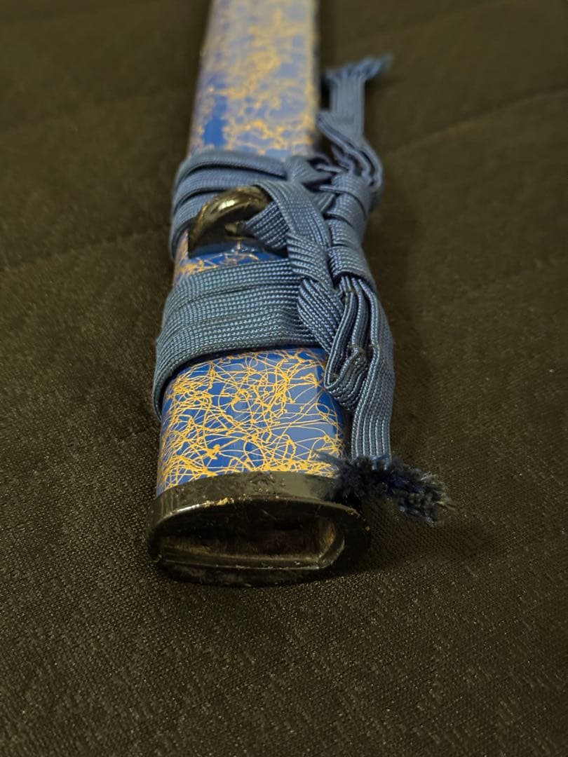 刀　かたな　剣　直江兼続　青金雲塗鞘　樋入　大刀　長尺　模造刀　美術刀　舞踊