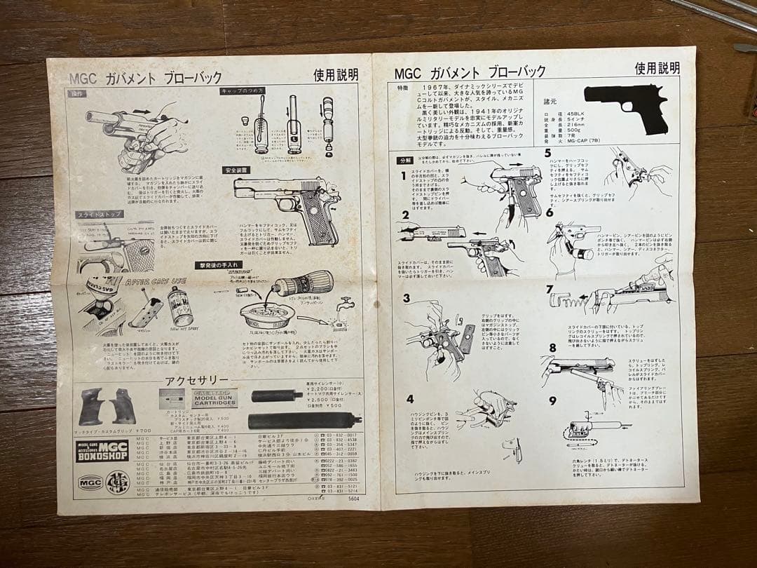 MGC GOVERNMENT-45のモデルガン